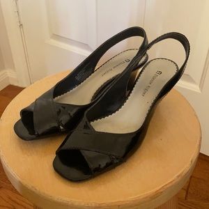 Black Slingback heels